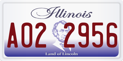 IL license plate A022956