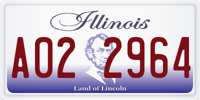 IL license plate A022964