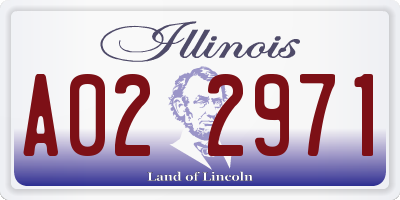 IL license plate A022971