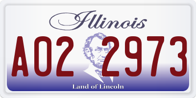 IL license plate A022973