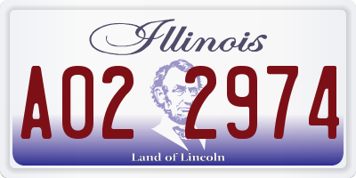 IL license plate A022974