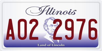 IL license plate A022976