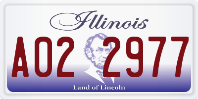 IL license plate A022977