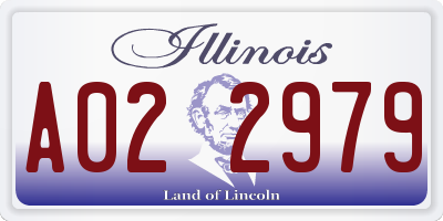 IL license plate A022979