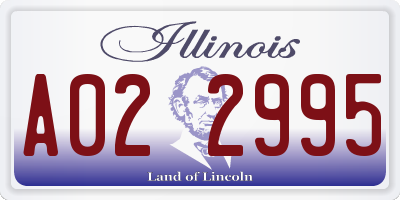 IL license plate A022995