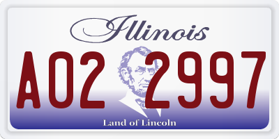 IL license plate A022997
