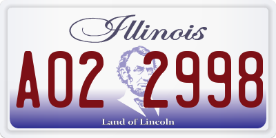 IL license plate A022998
