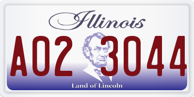 IL license plate A023044