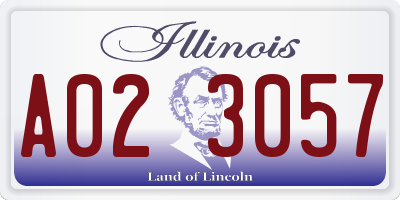 IL license plate A023057