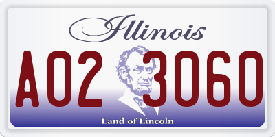 IL license plate A023060
