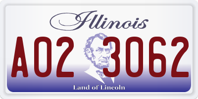 IL license plate A023062