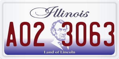 IL license plate A023063
