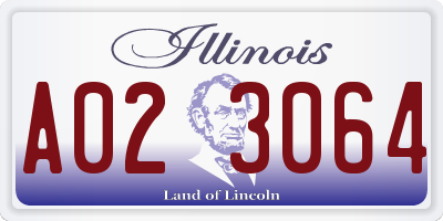 IL license plate A023064