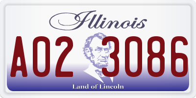 IL license plate A023086