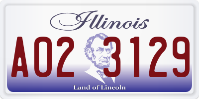 IL license plate A023129
