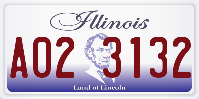 IL license plate A023132