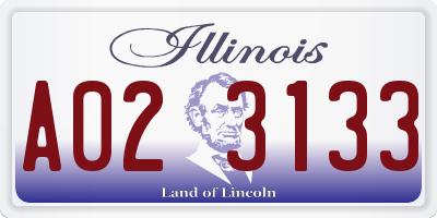 IL license plate A023133