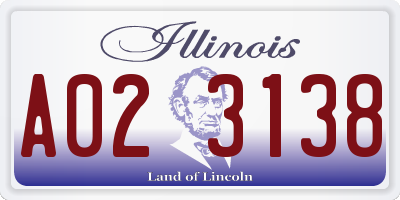IL license plate A023138