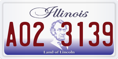IL license plate A023139