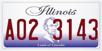 IL license plate A023143
