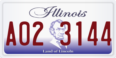 IL license plate A023144
