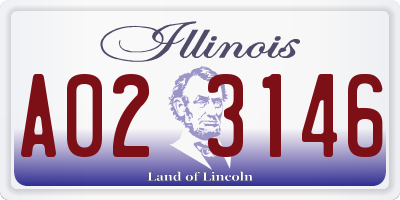 IL license plate A023146