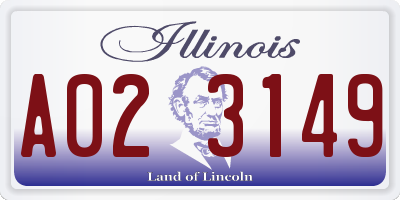 IL license plate A023149