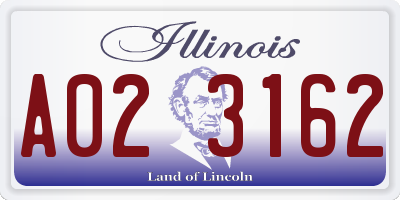 IL license plate A023162
