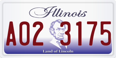 IL license plate A023175