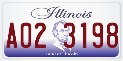 IL license plate A023198