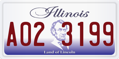 IL license plate A023199