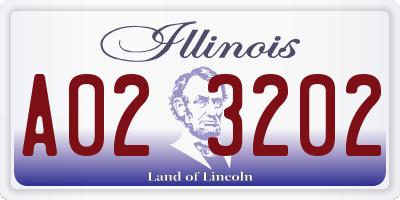 IL license plate A023202