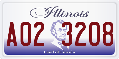 IL license plate A023208