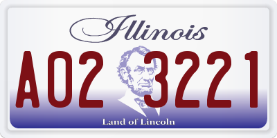IL license plate A023221
