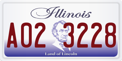 IL license plate A023228