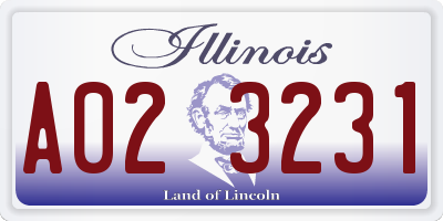 IL license plate A023231