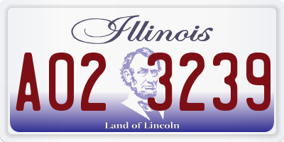 IL license plate A023239