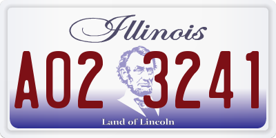 IL license plate A023241