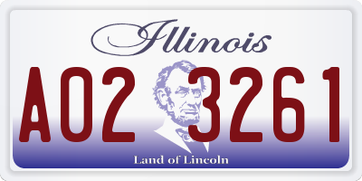 IL license plate A023261