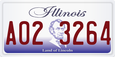 IL license plate A023264