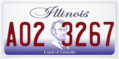 IL license plate A023267