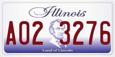IL license plate A023276