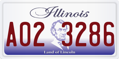 IL license plate A023286