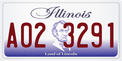IL license plate A023291