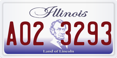 IL license plate A023293