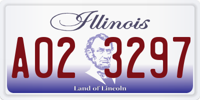 IL license plate A023297