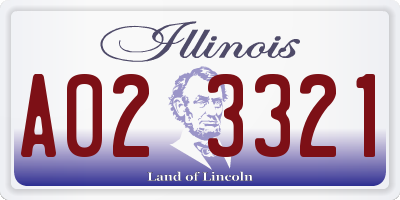 IL license plate A023321