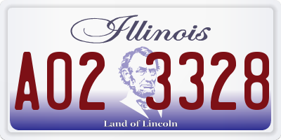 IL license plate A023328