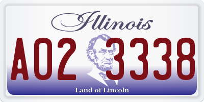 IL license plate A023338