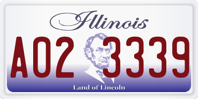 IL license plate A023339